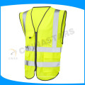 100% Polyester High Visibility Reflective Safety Vest with 5 Pockets